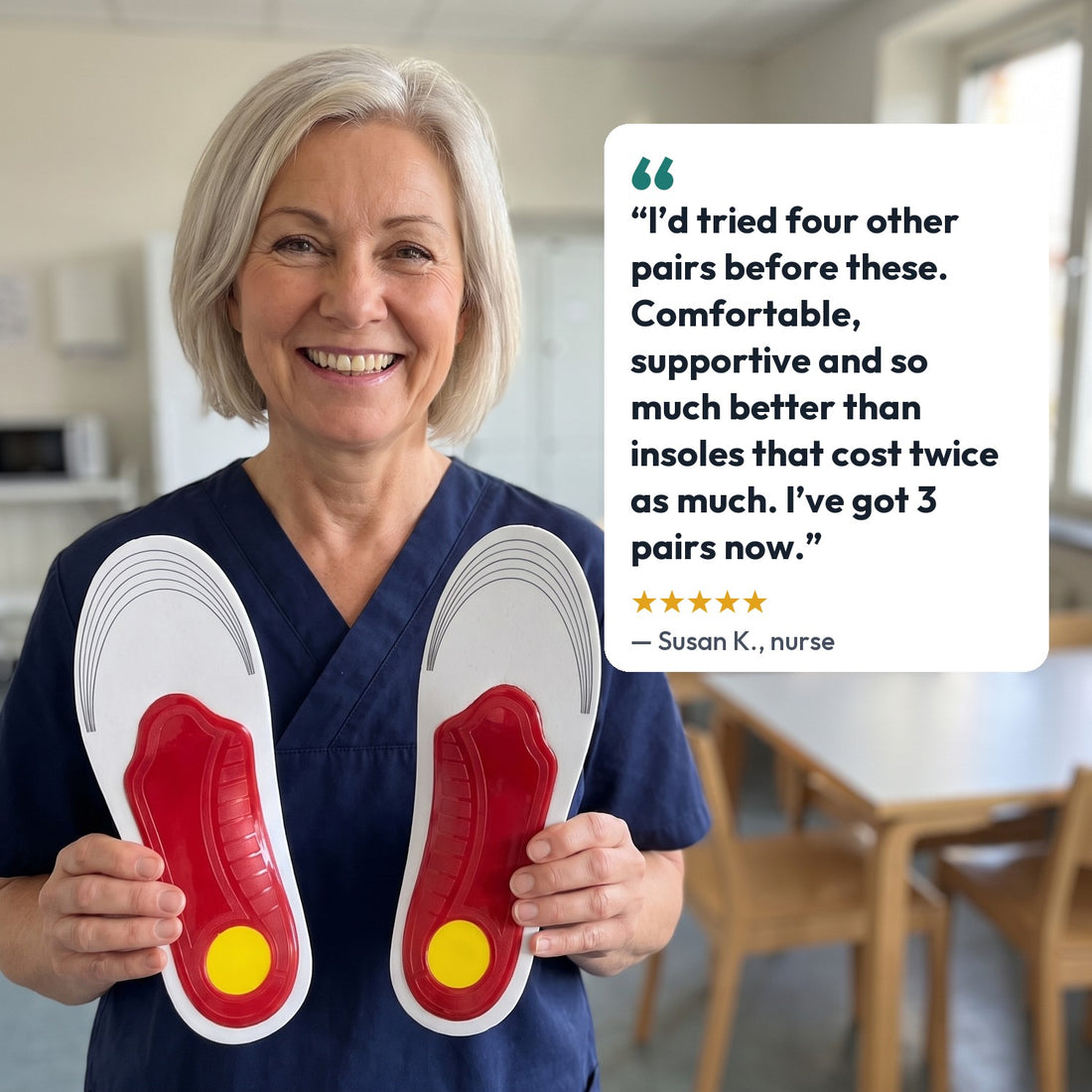 Customer review: comfortable and supportive