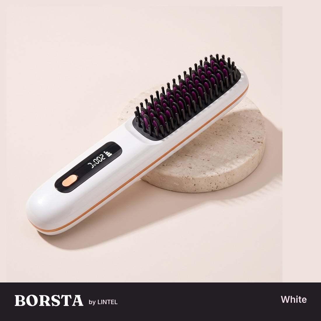 White — BORSTA cordless smoothing brush