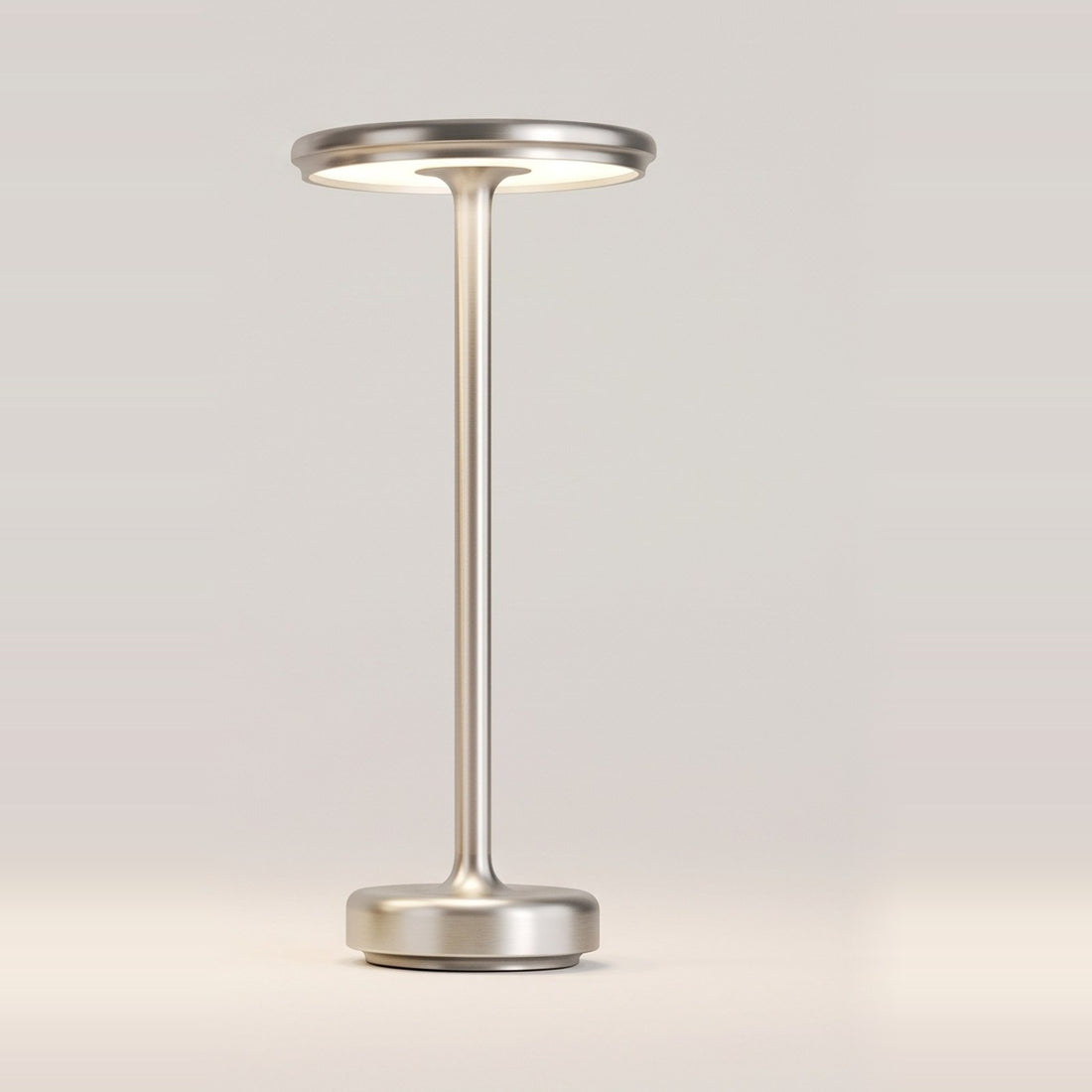 Silver GLIMMA cordless table lamp