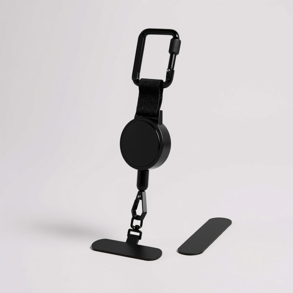 GREPA Pro retractable phone tether, Black