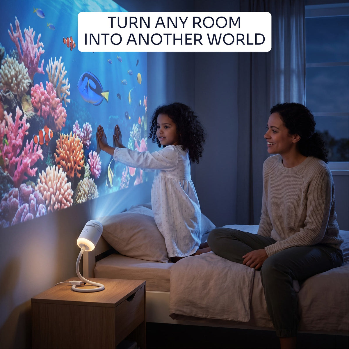 HIMLA turns a child's bedroom wall into a coral reef