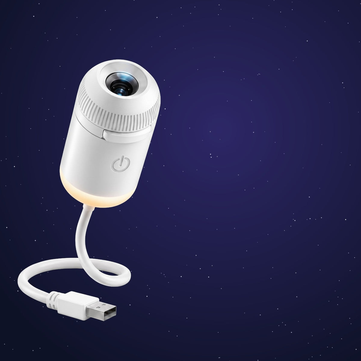 The HIMLA star projector with its flexible USB neck