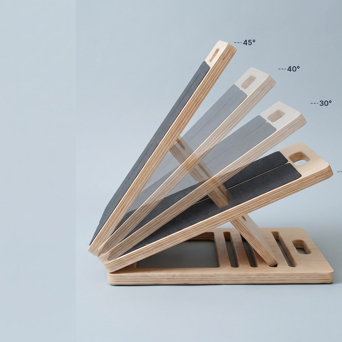 Adjustable angles of the Incline Stretch Board