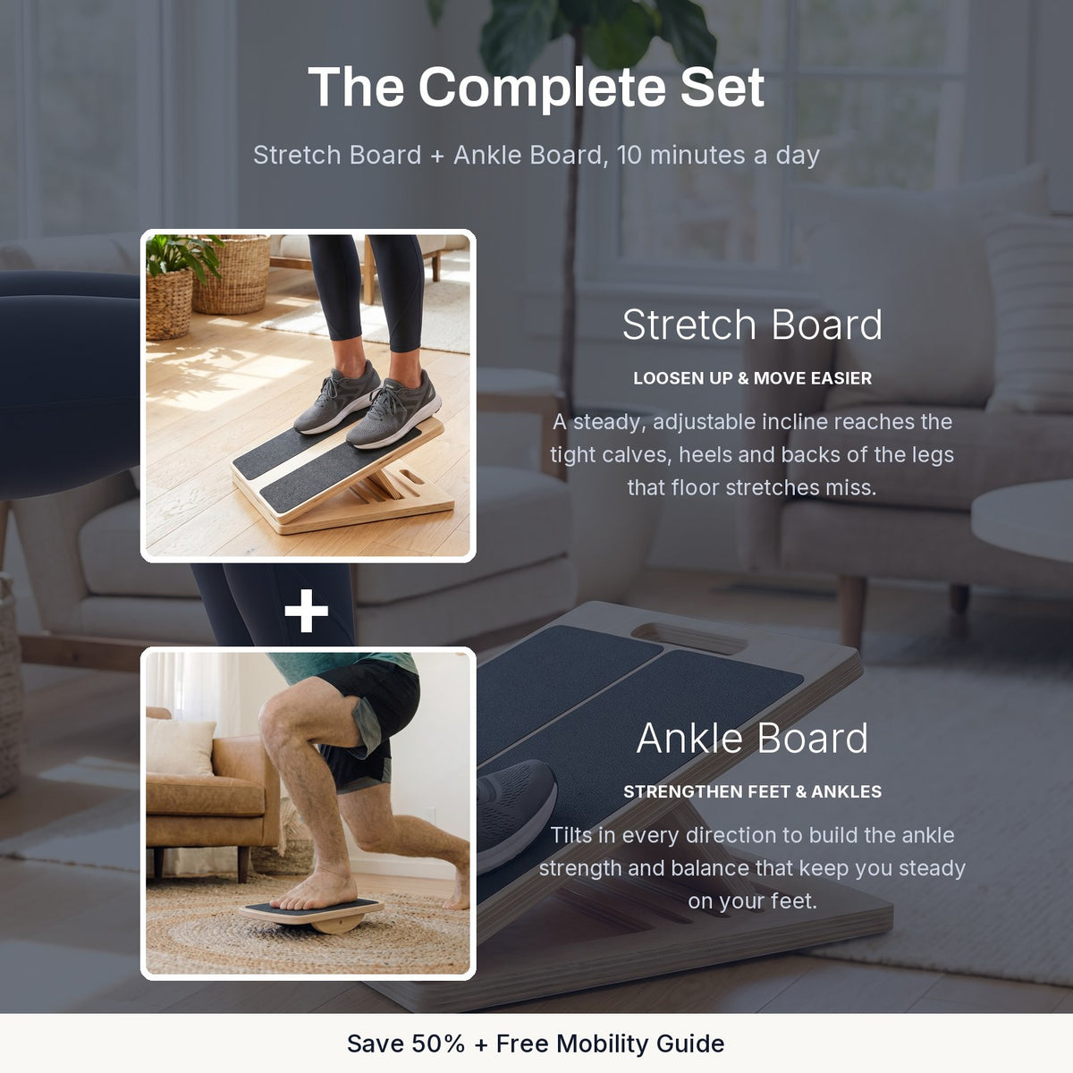 The Complete Set: Stretch Board and Ankle Board