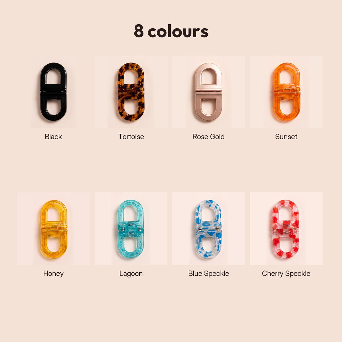 LOCKA flat magnetic hair clip in 8 colours