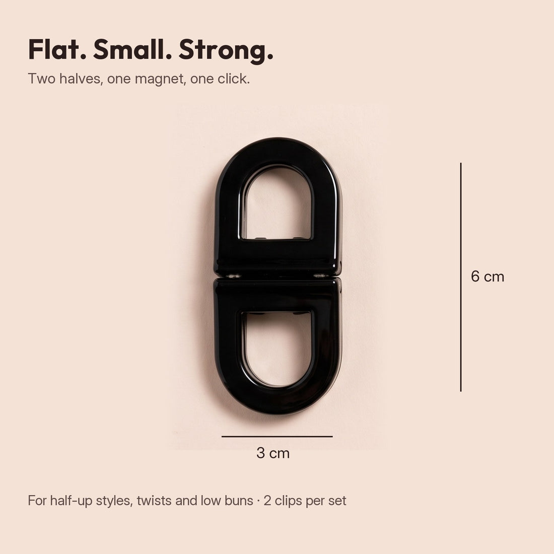 LOCKA clip size: 6 x 3 cm