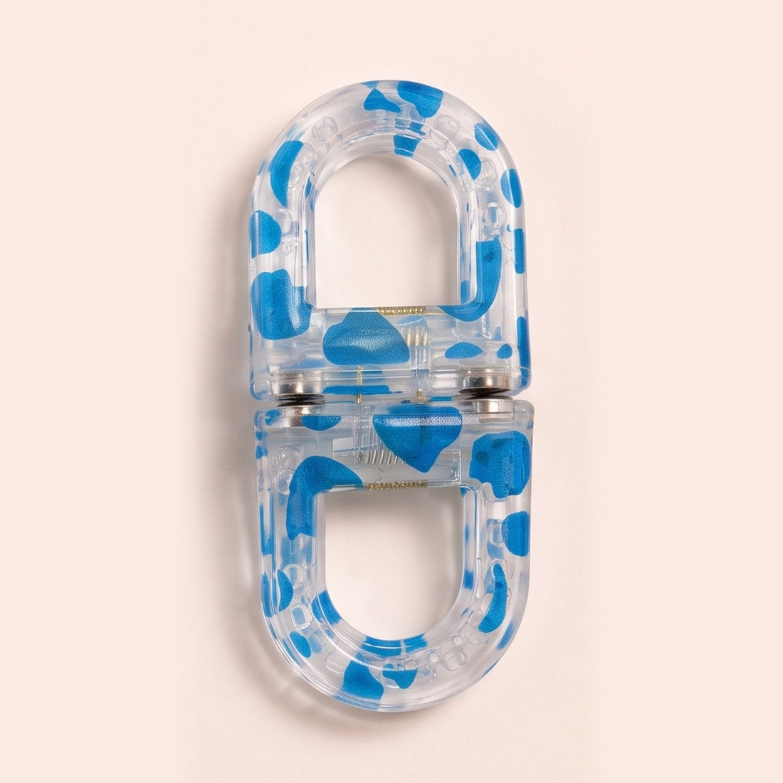 Blue Speckle LOCKA flat magnetic hair clip