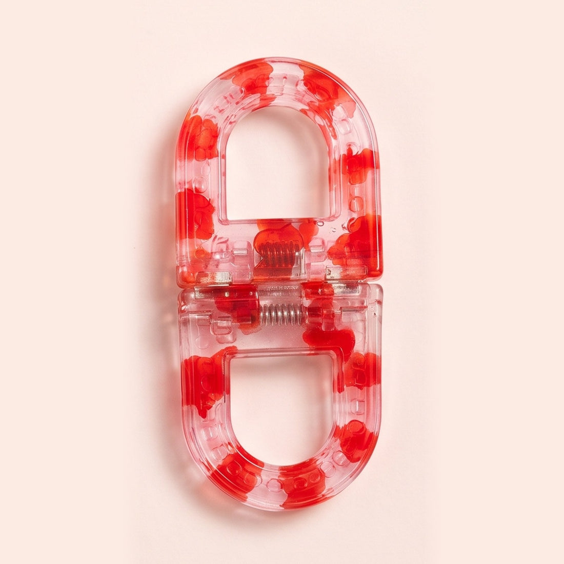 Cherry Speckle LOCKA flat magnetic hair clip