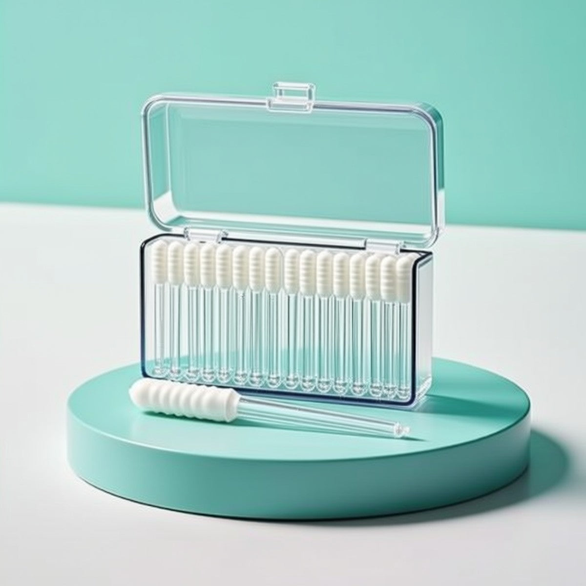 LYDA Sticky Ear Cleaner - clear case with Crystal White sticky ear sticks