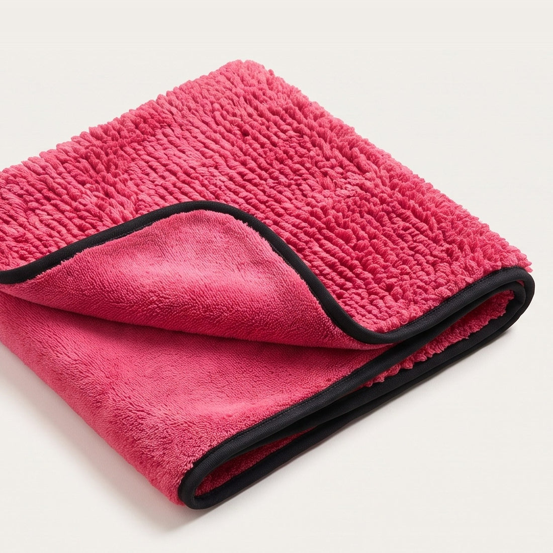 Pink PUTSA drying cloth, loop side and smooth side