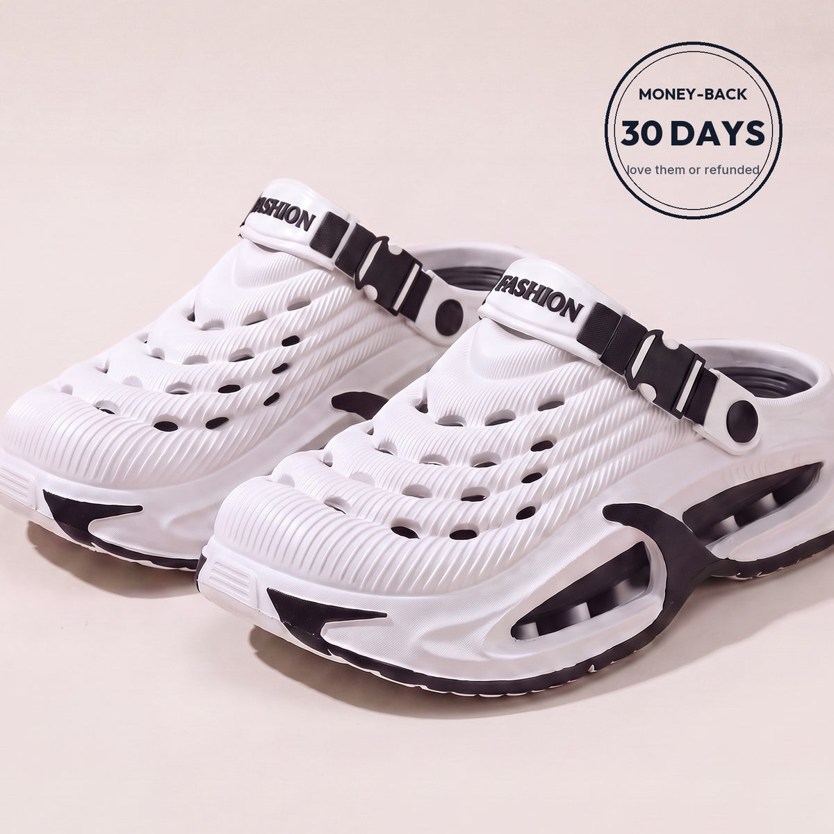 SVALA Cloud Clogs in White