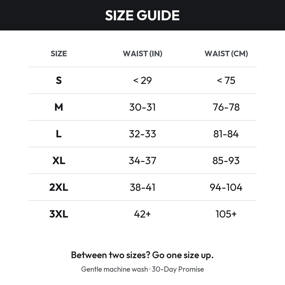 SVALKA size guide
