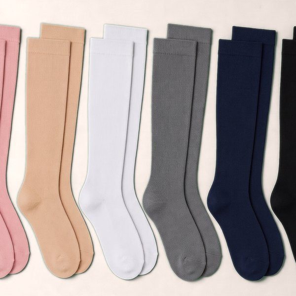 Six colours of TRAMPA socks