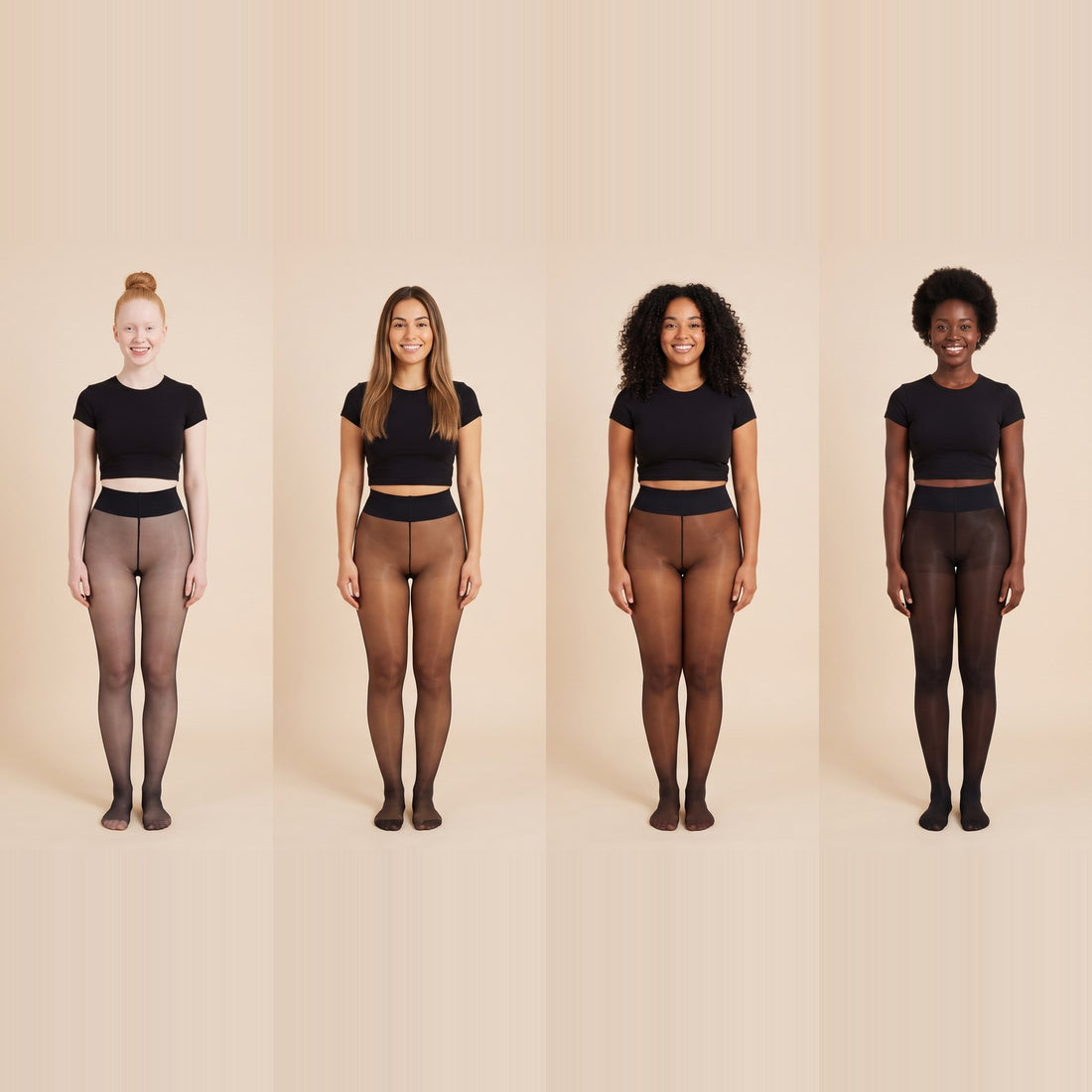 VINTRA tights in four shades for every skin tone
