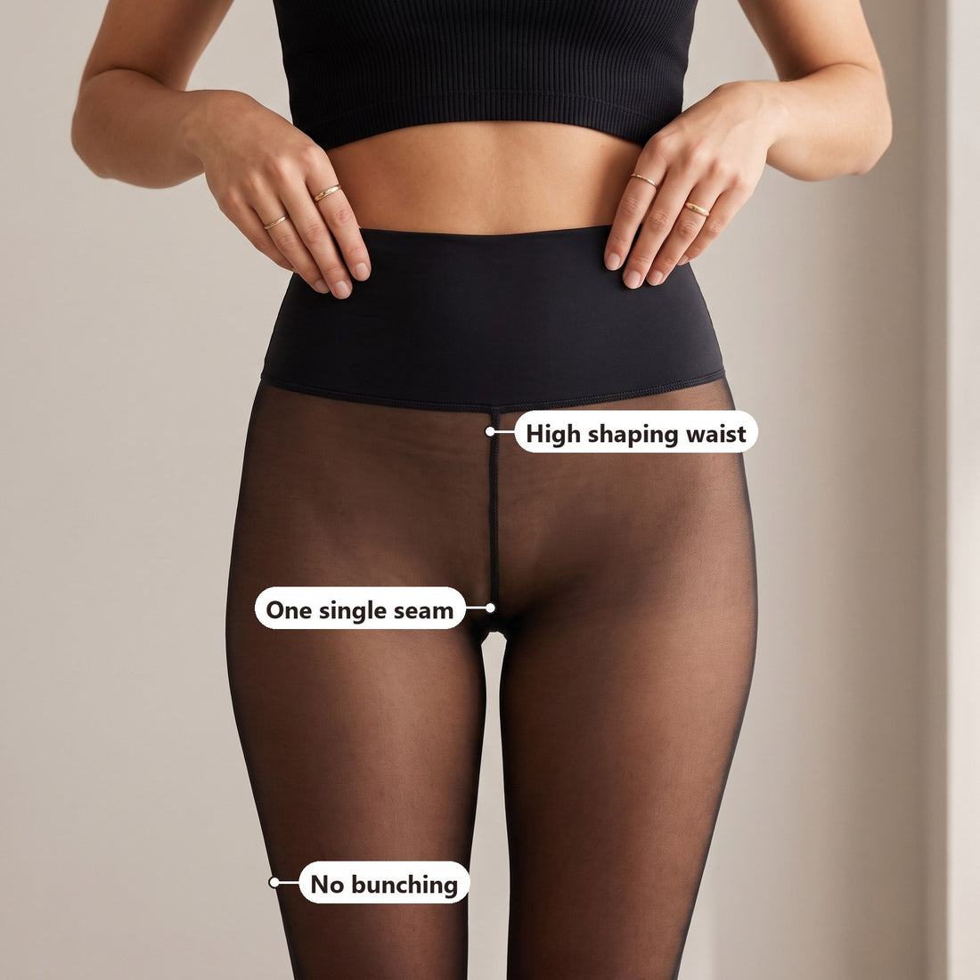 High shaping waist and single seam