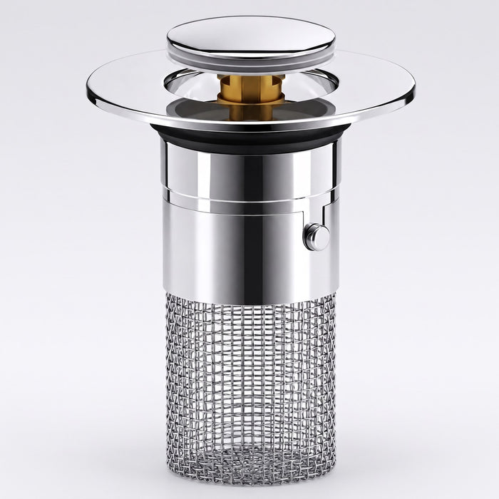 KLARA pop-up drain filter with stainless mesh basket