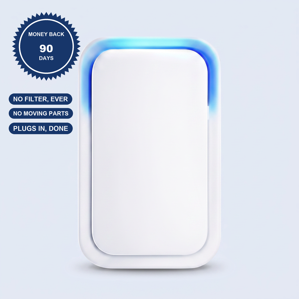 OAKWREN Air Ioniser with its 90-day money-back guarantee