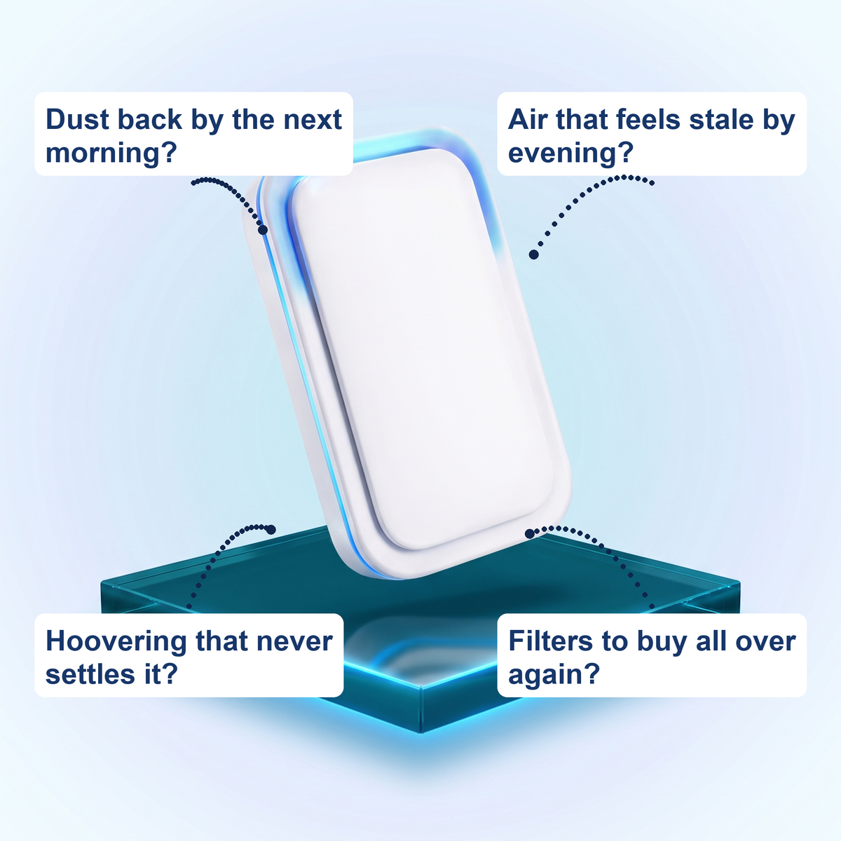 What the OAKWREN Air Ioniser is for: dust, stale air, filters