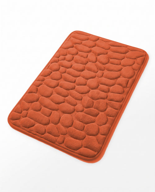 The Pebble Bath Mat in Burnt Orange