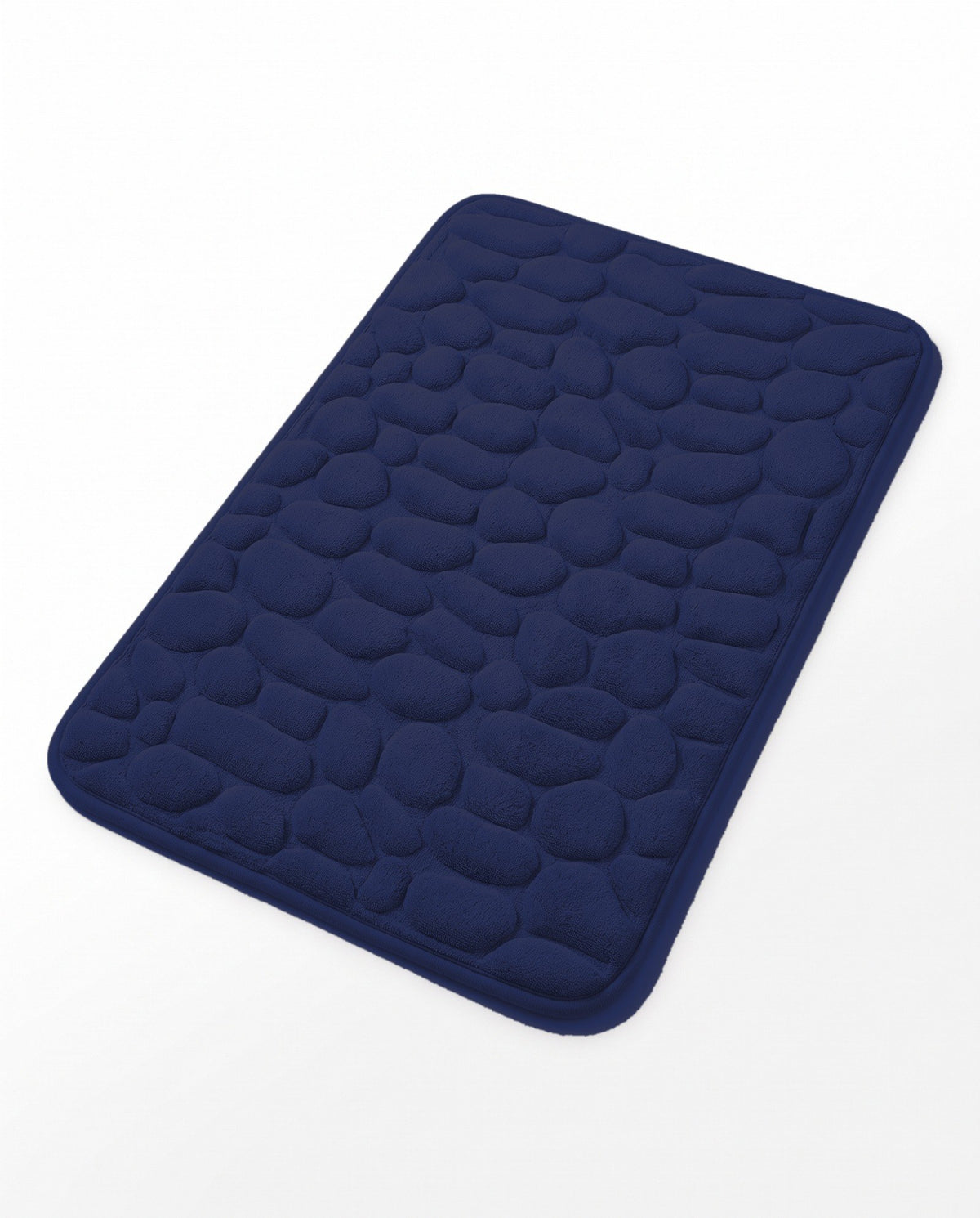 The Pebble Bath Mat in Navy Blue