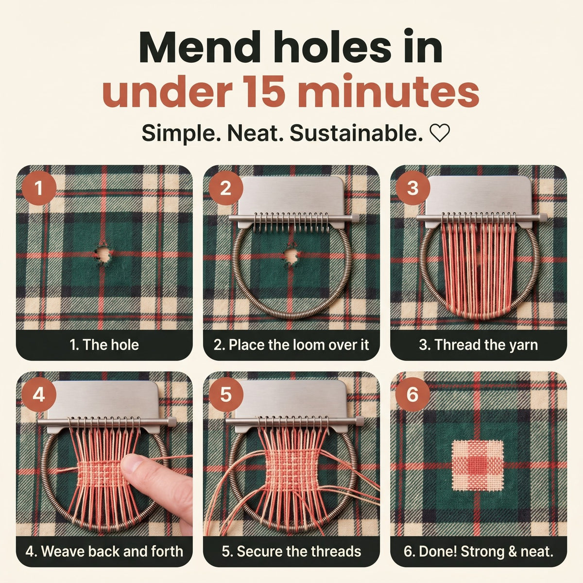 Mend holes in under 15 minutes, step by step