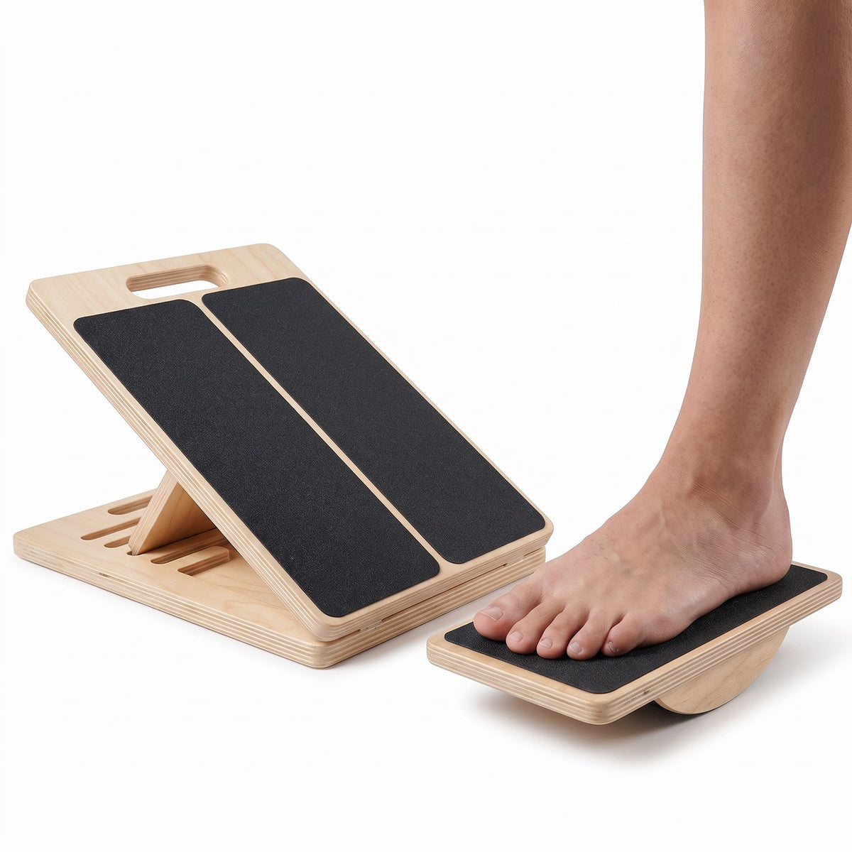 The Incline Stretch Board with the Ankle Board