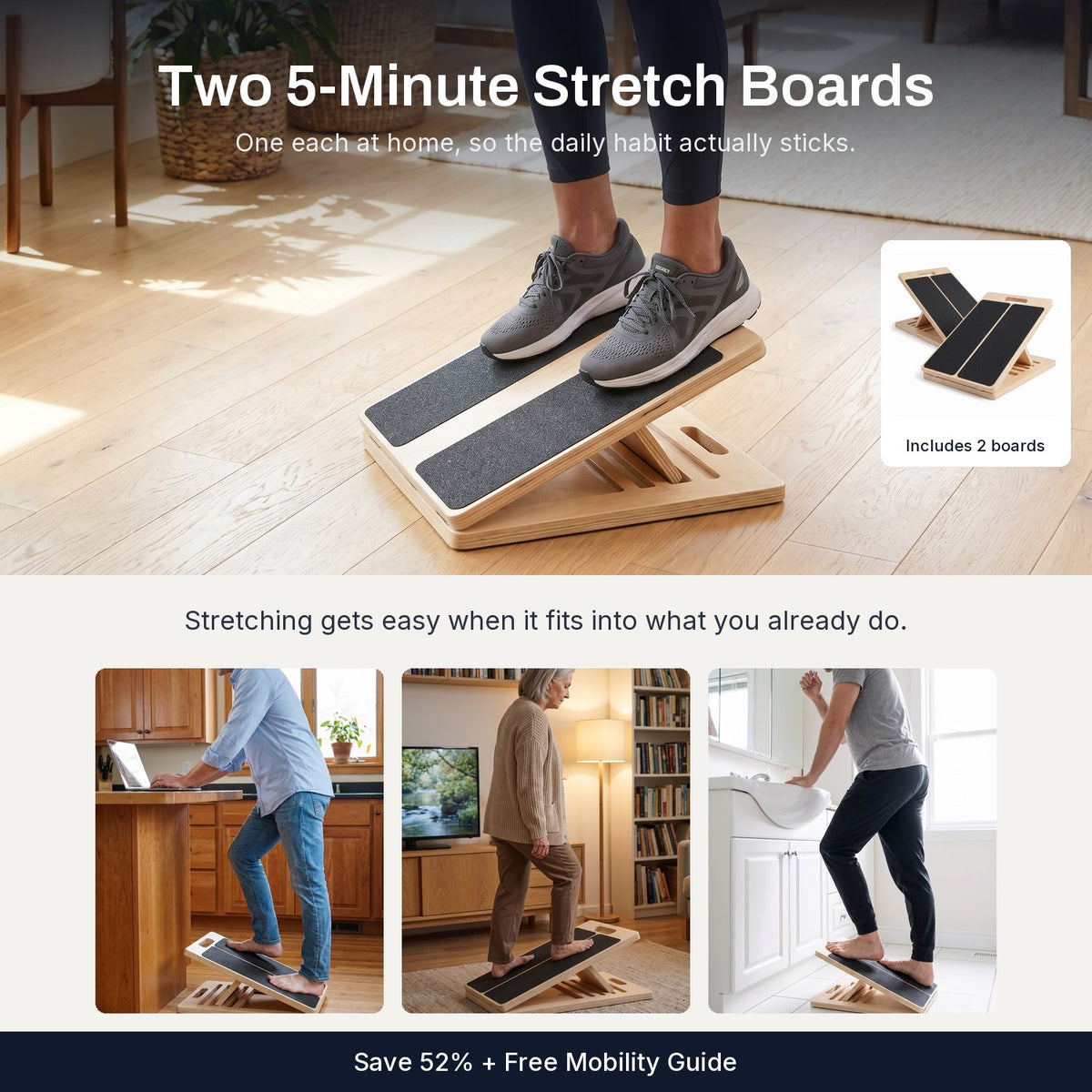 Two Incline Stretch Boards