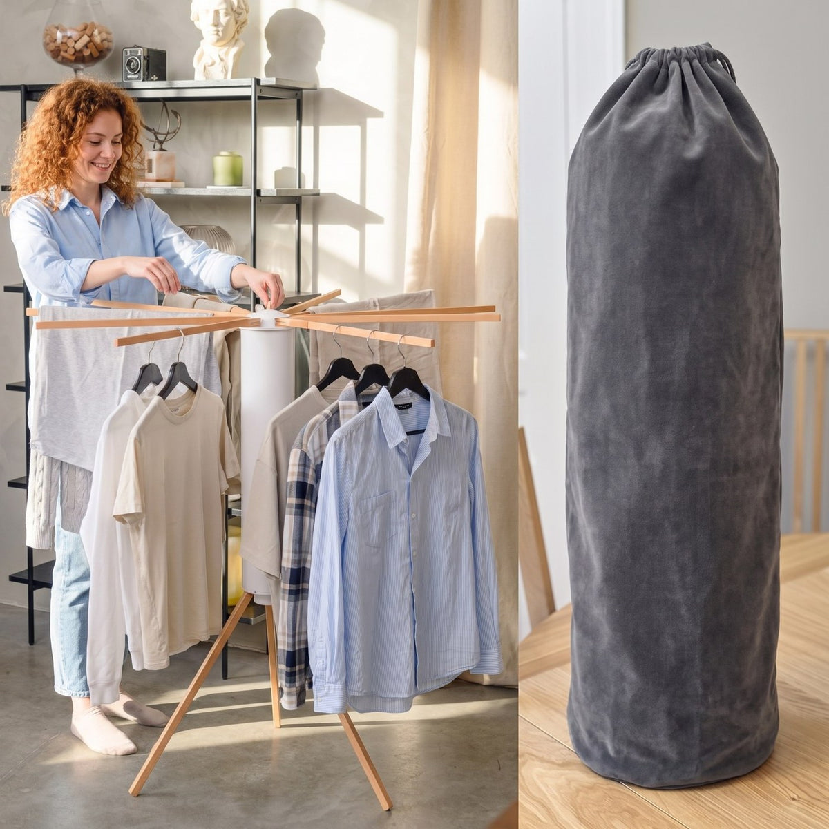 The storage pouch and LUFTA in use