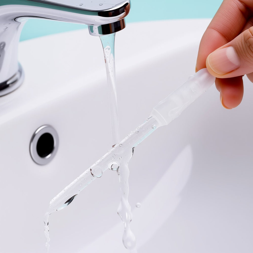Rinse the LYDA Ear Stick under water and reuse it