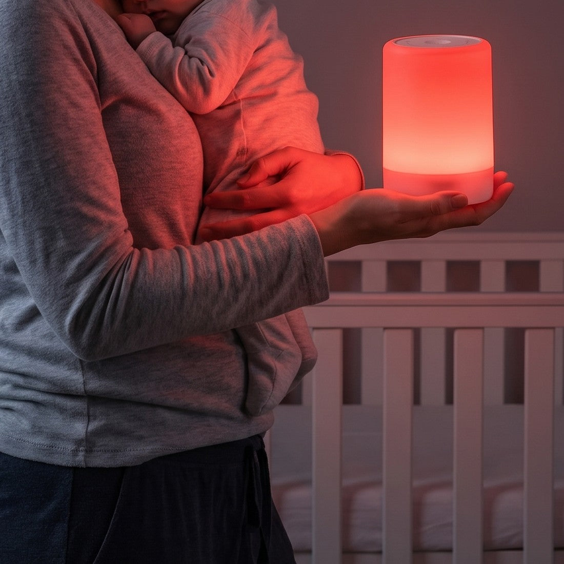 LYSA glowing in the hand at night