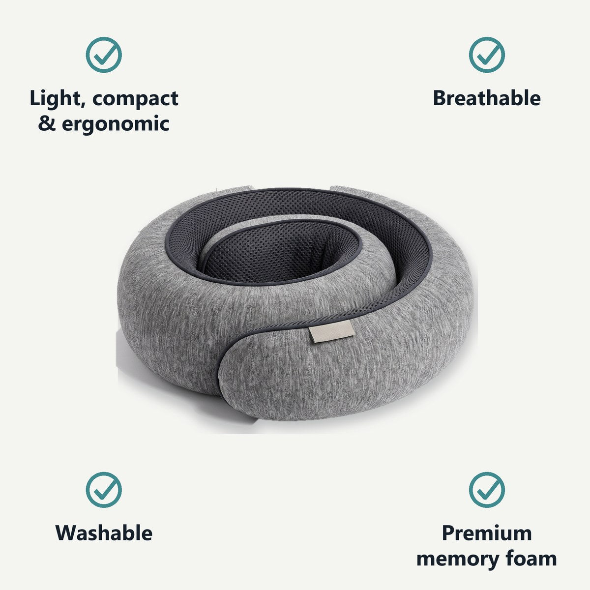 SLUMRA: light, compact, breathable, washable, premium memory foam