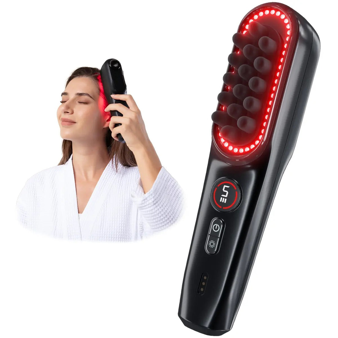 PIRRA electric scalp massager with red light