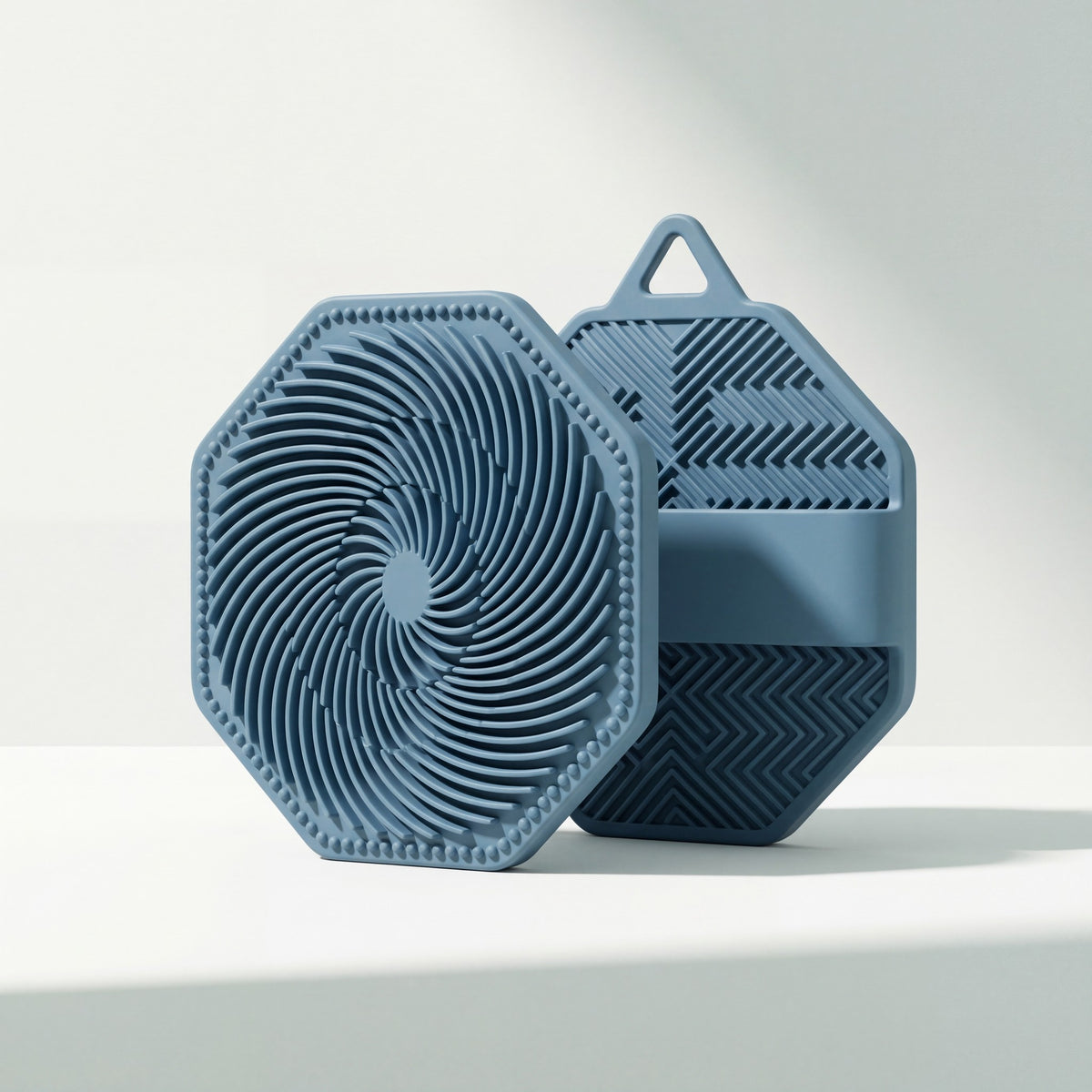 SKURA silicone body scrubber in ocean
