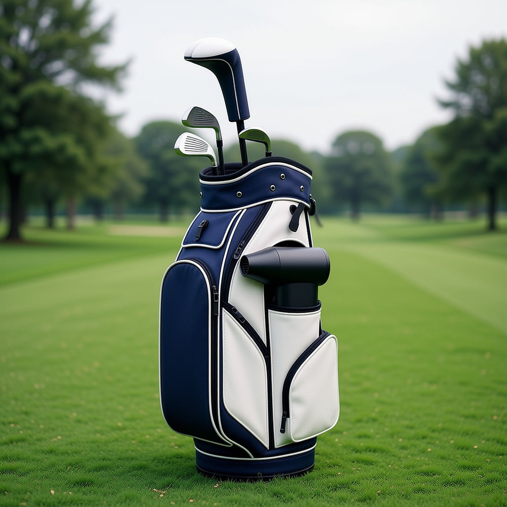 SVEVA Air Pro in the side pocket of a golf bag